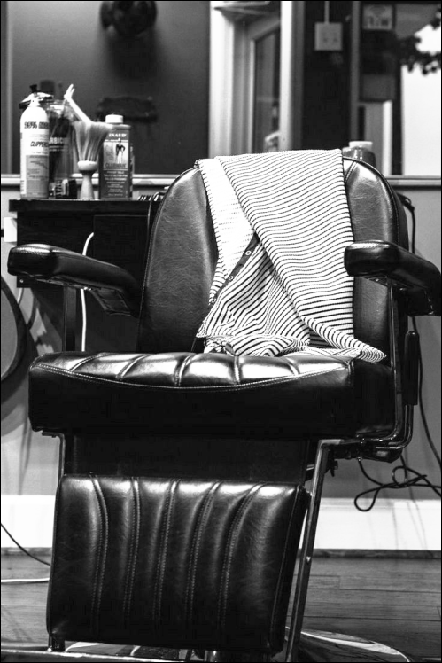 Vintage barber chair