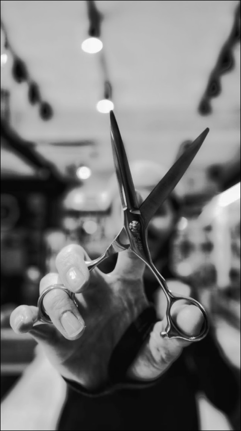 z=-Hairdresser's hands with scissors
