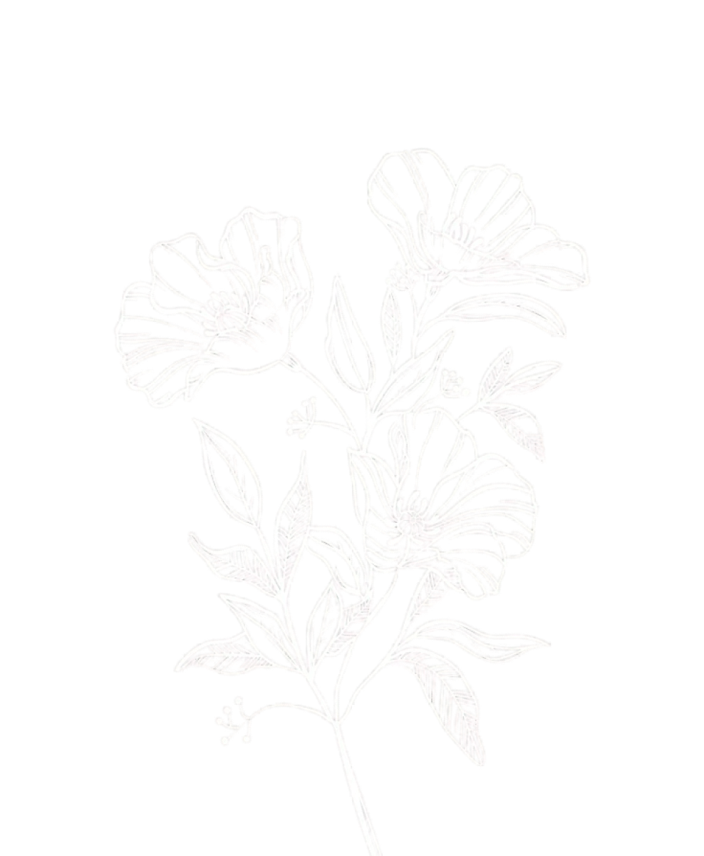 Decorative flower left