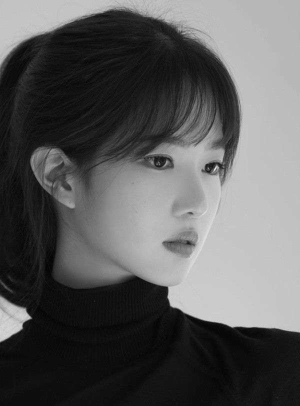 Japanese woman with perfect hair